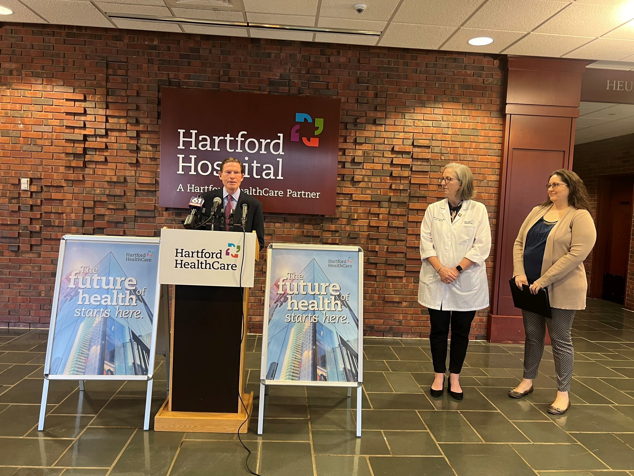 Blumenthal joined women’s health advocates to sound the alarm on the recent spike in maternal mortality rates. 